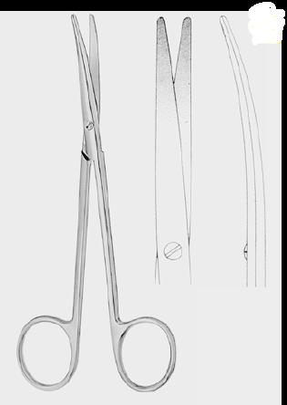 Ножиці МЕТЦЕНБАУМА-ФІНО (METZENBAUM fino), вигнуті, 25,0 см (cm)